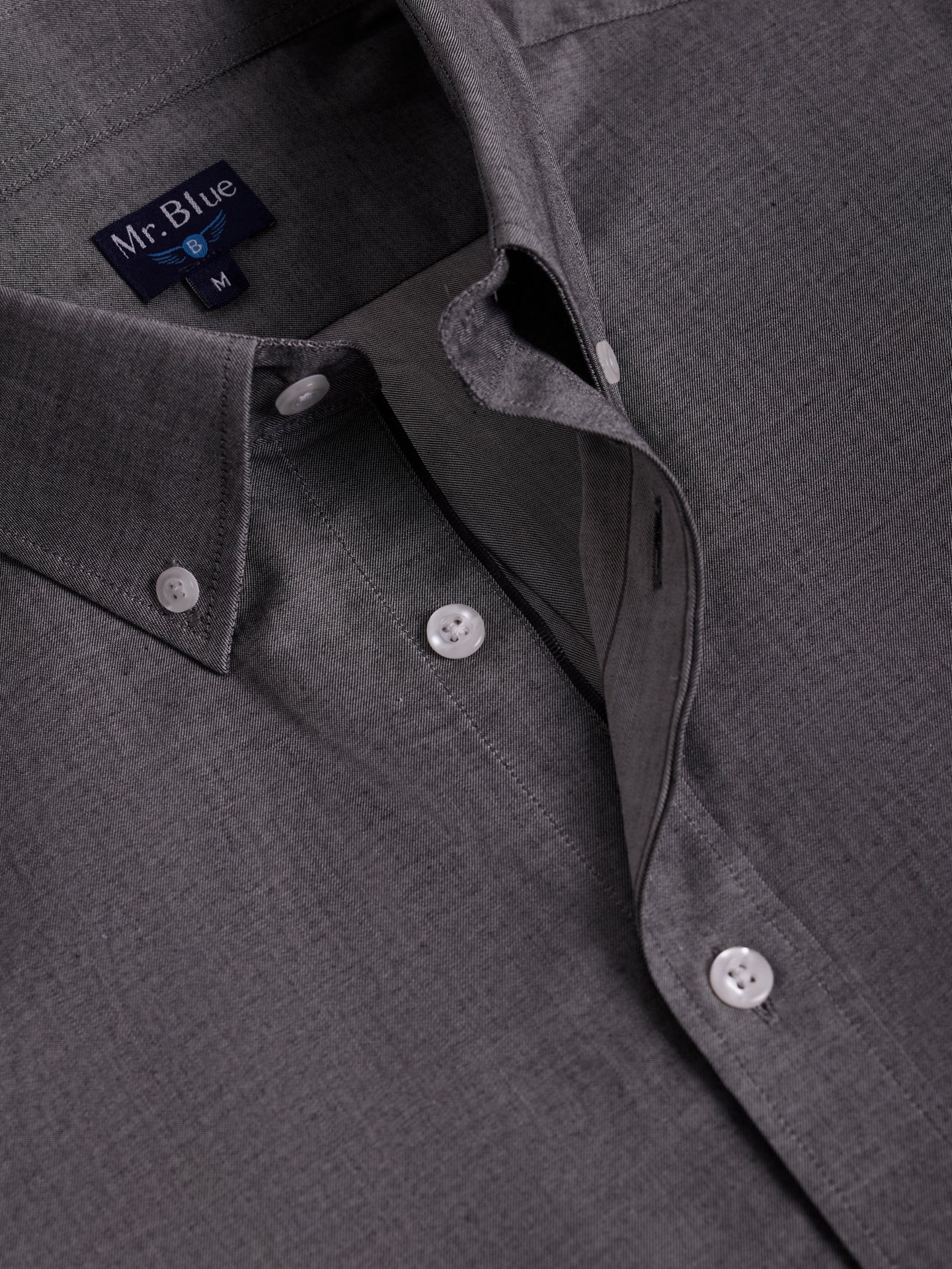 CAMISA MR GRIS REGULAR FIT. AZUL