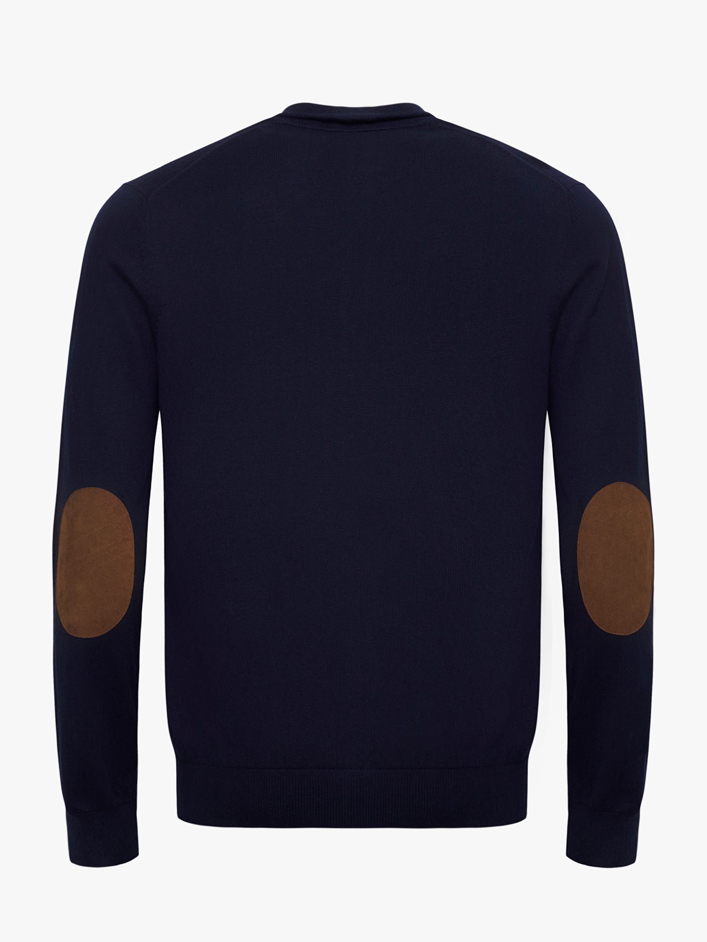 JERSEY DE ALGODÓN AZUL CON CODERAS MR REGULAR FIT. AZUL