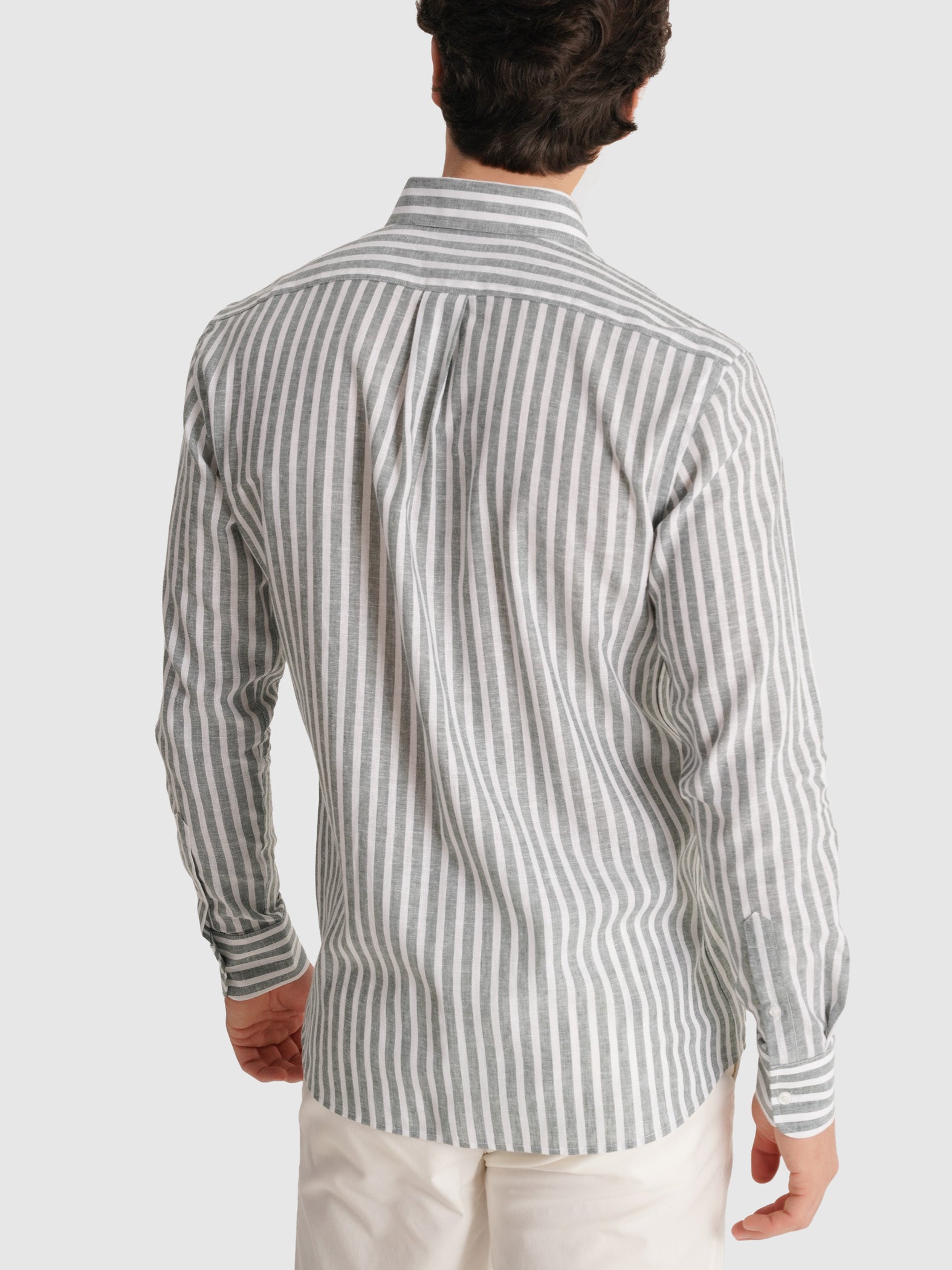 LONG SLEEVE GREEN SHIRT REGULAR FIT MR. BLUE