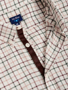 AJUSTE REGULAR SR. CAMISA FRANELA MARRÓN. AZUL