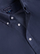 Camisa Algodão Azul Manga Comprida Regular Fit Mr. Blue