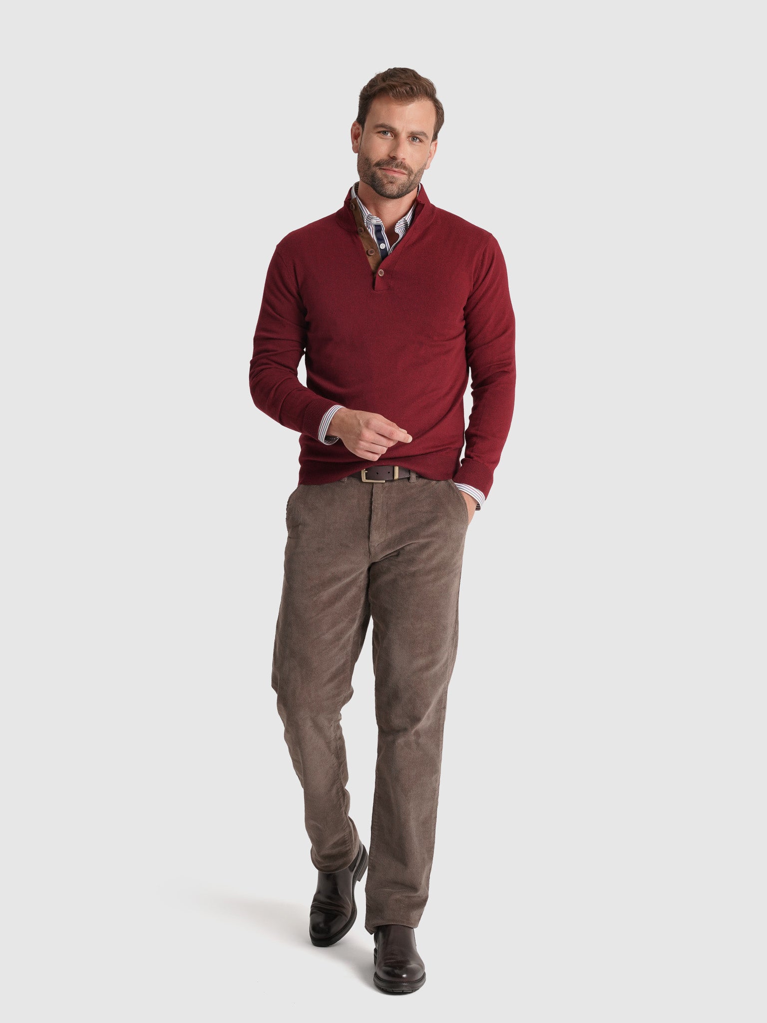 Pullover Caxemira Manga Comprida Regular Fit Mr. Blue