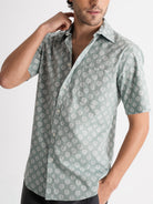 Camisa Regular Fit Popelina Verde Mr. Blue