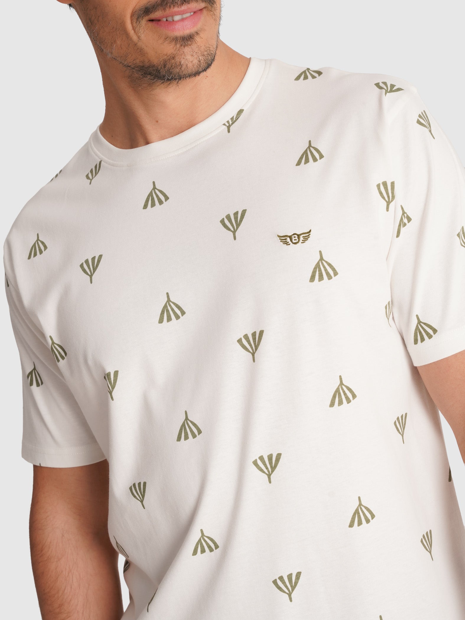 T-SHIRT CRU MANGA CURTA REGULAR FIT MR. BLUE