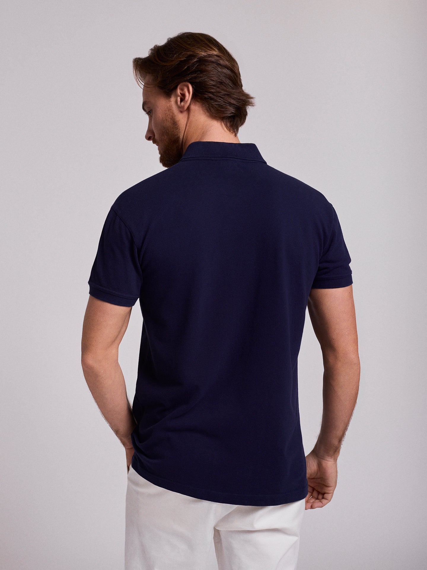 POLO AZUL MANGA CORTA REGULAR FIT MR. AZUL