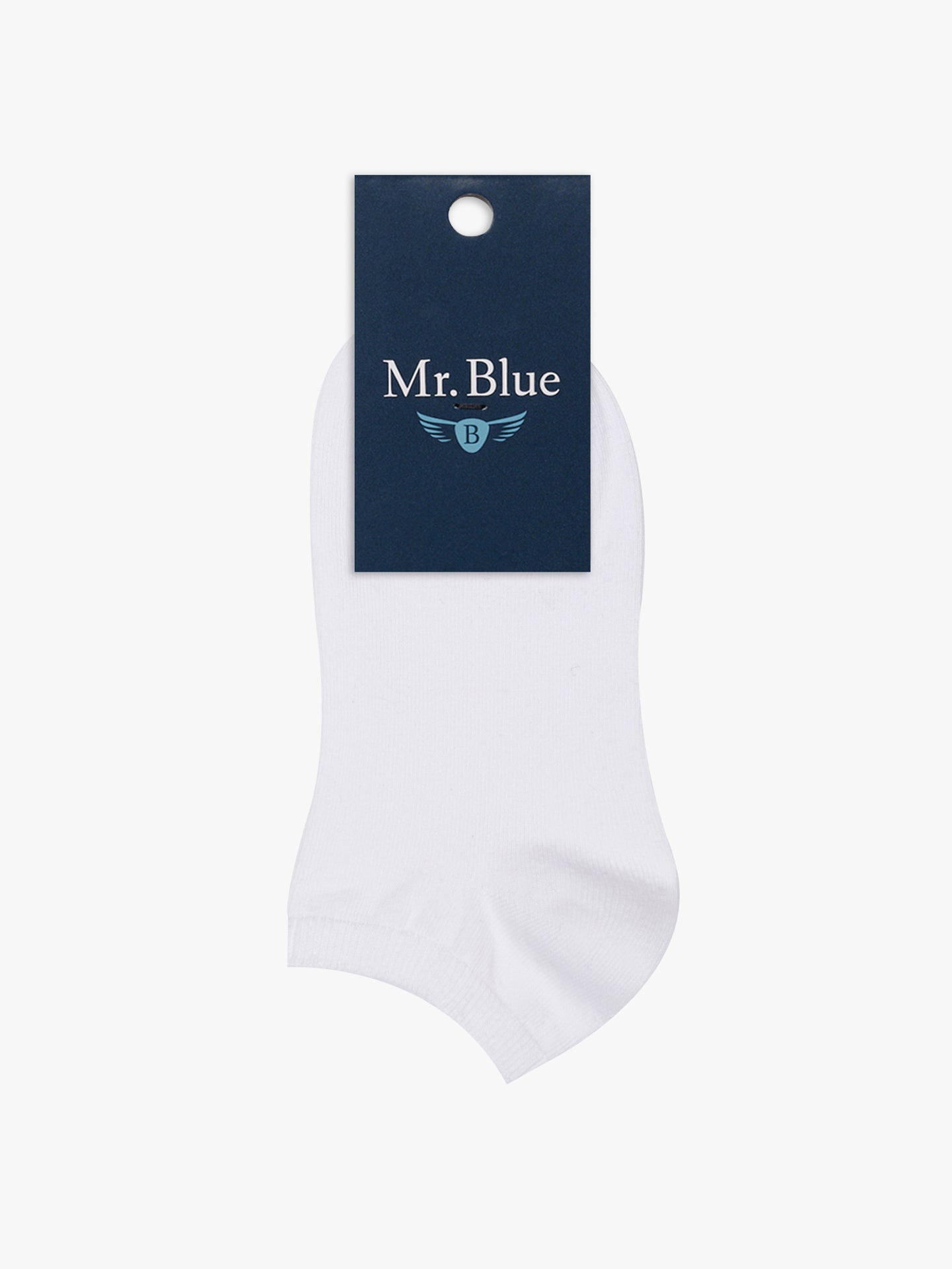 AJUSTE REGULAR SR. CALCETINES DE ALGODÓN BLANCOS AZUL