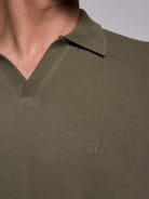 POLO ALGODÓN VERDE MANGA CORTA REGULAR FIT MR. AZUL