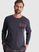 Pijama Azul Manga Comprida Regular Fit Mr. Blue