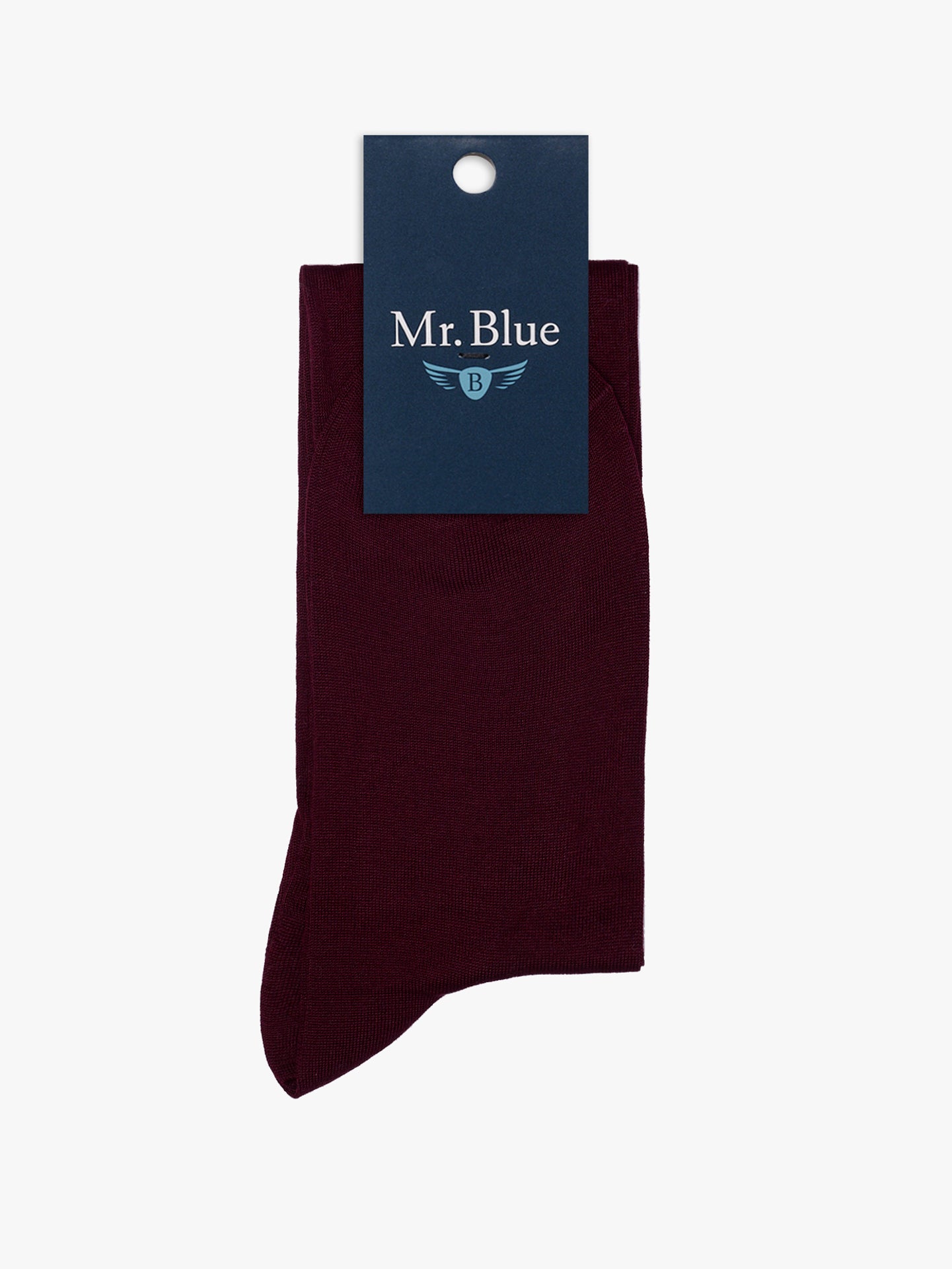 MEIAS ALGODÃO BORDEAUX REGULAR FIT MR. BLUE