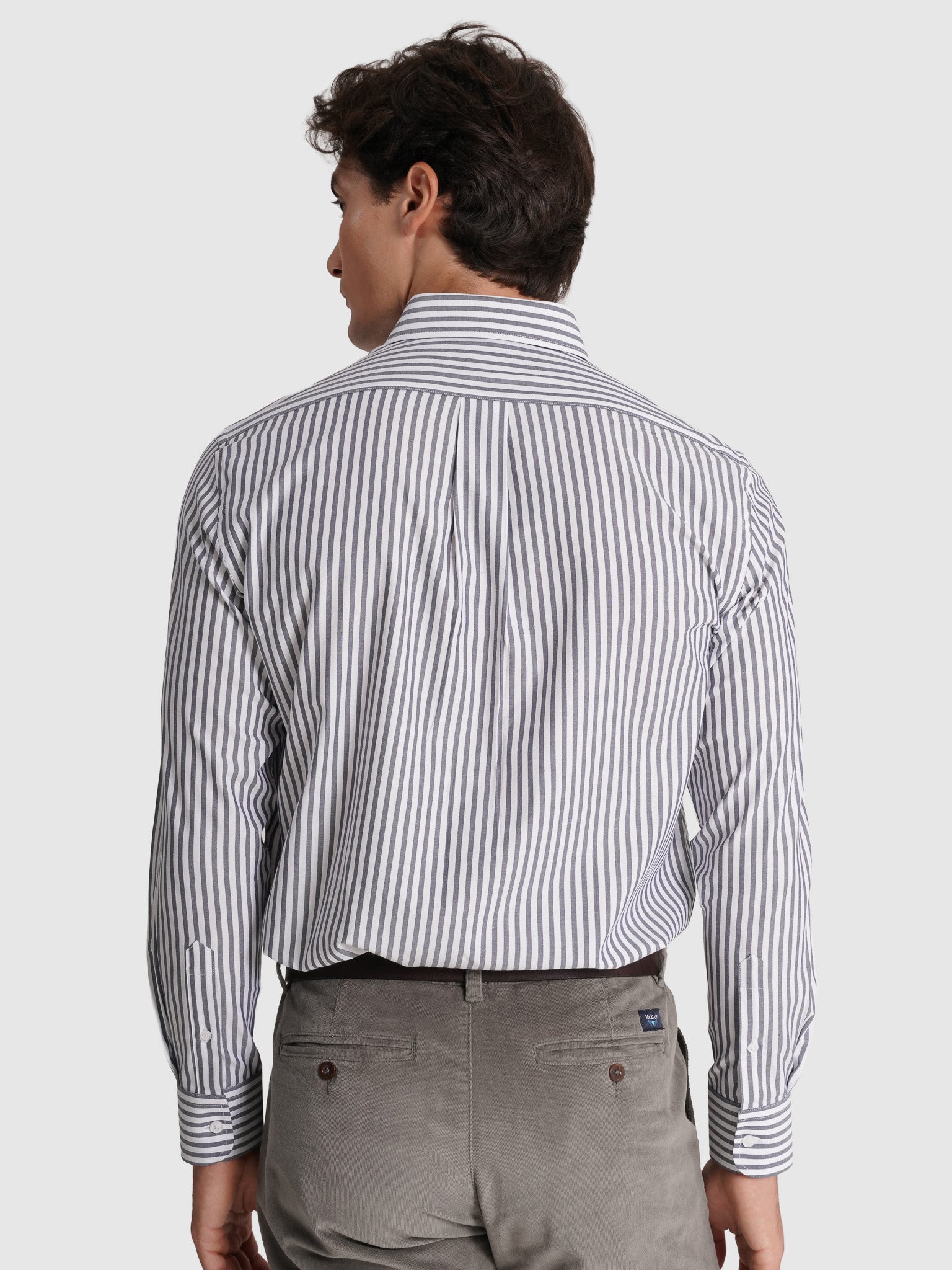 Camisa Algodão Azul Manga Comprida Regular Fit Mr. Blue