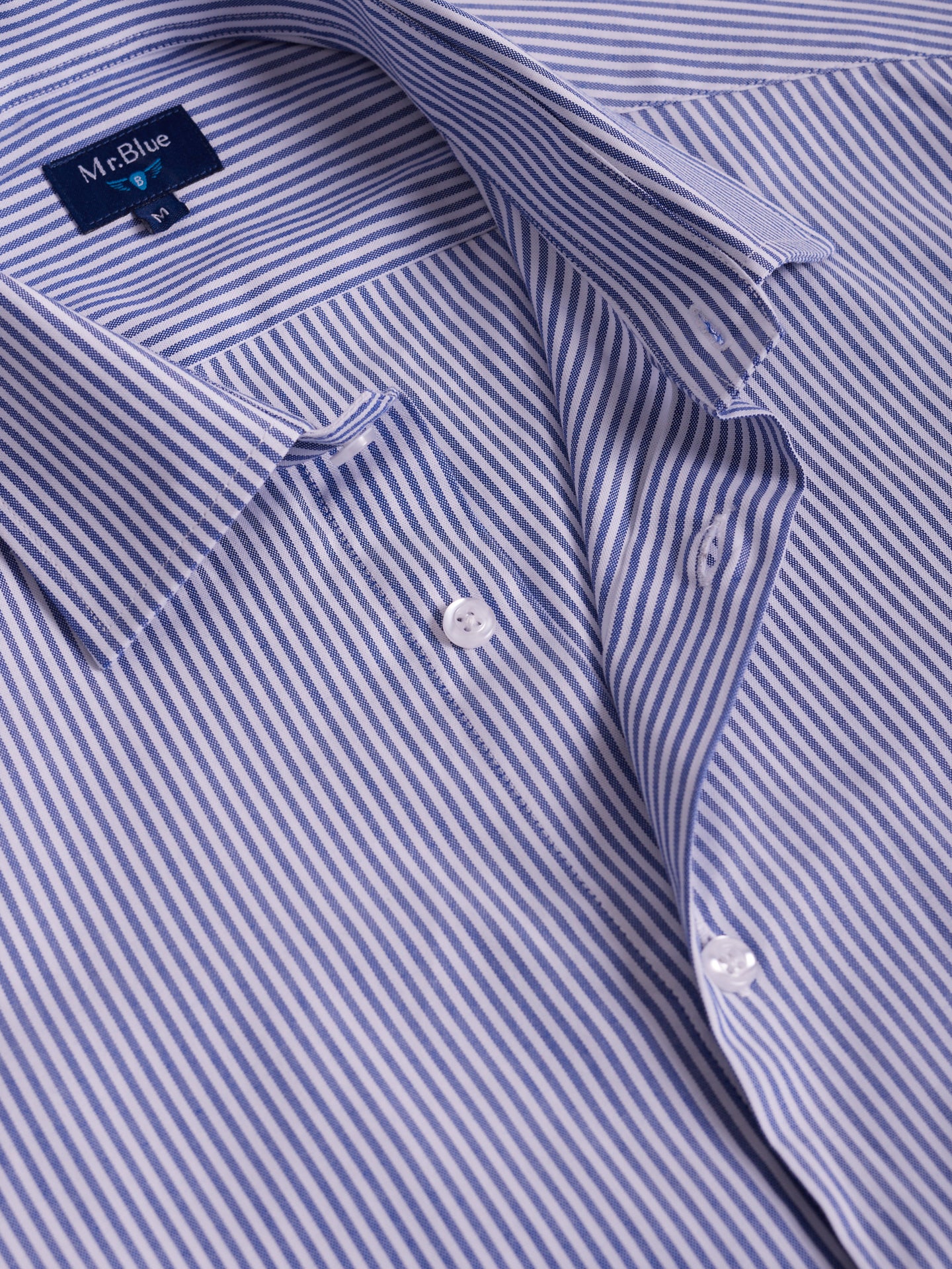 CAMISA MR AZUL SLIM FIT. AZUL