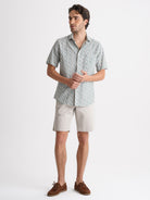 Camisa Regular Fit Lino Azul Mr. Blue