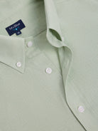 CAMISA LINO VERDE MANGA LARGA REGULAR FIT MR. AZUL
