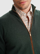 REGULAR FIT GREEN THIN PULLOVER MR. BLUE