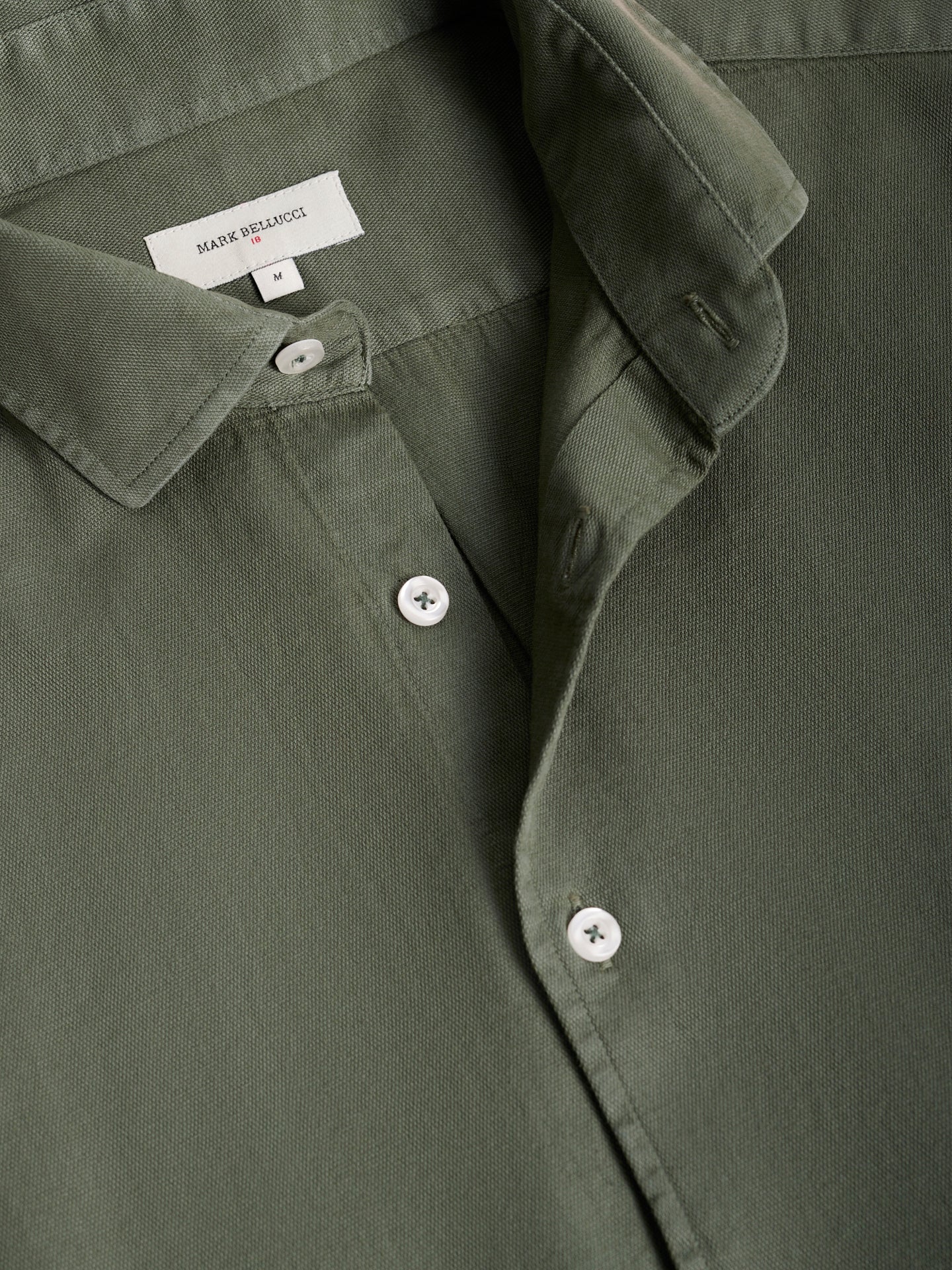 CAMISA REGULAR FIT MANGA LARGA VERDE MARK BELLUCCI
