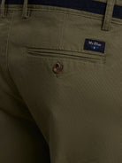 GREEN STRUCTURED TROUSERS SLIM FIT MR. BLUE
