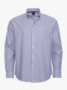 CAMISA ALGODÓN AZUL MANGA LARGA REGULAR FIT MR. AZUL