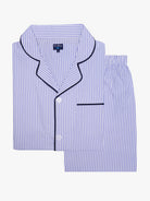 PIJAMA ALGODÓN AZUL MANGA CORTA REGULAR FIT MR. AZUL