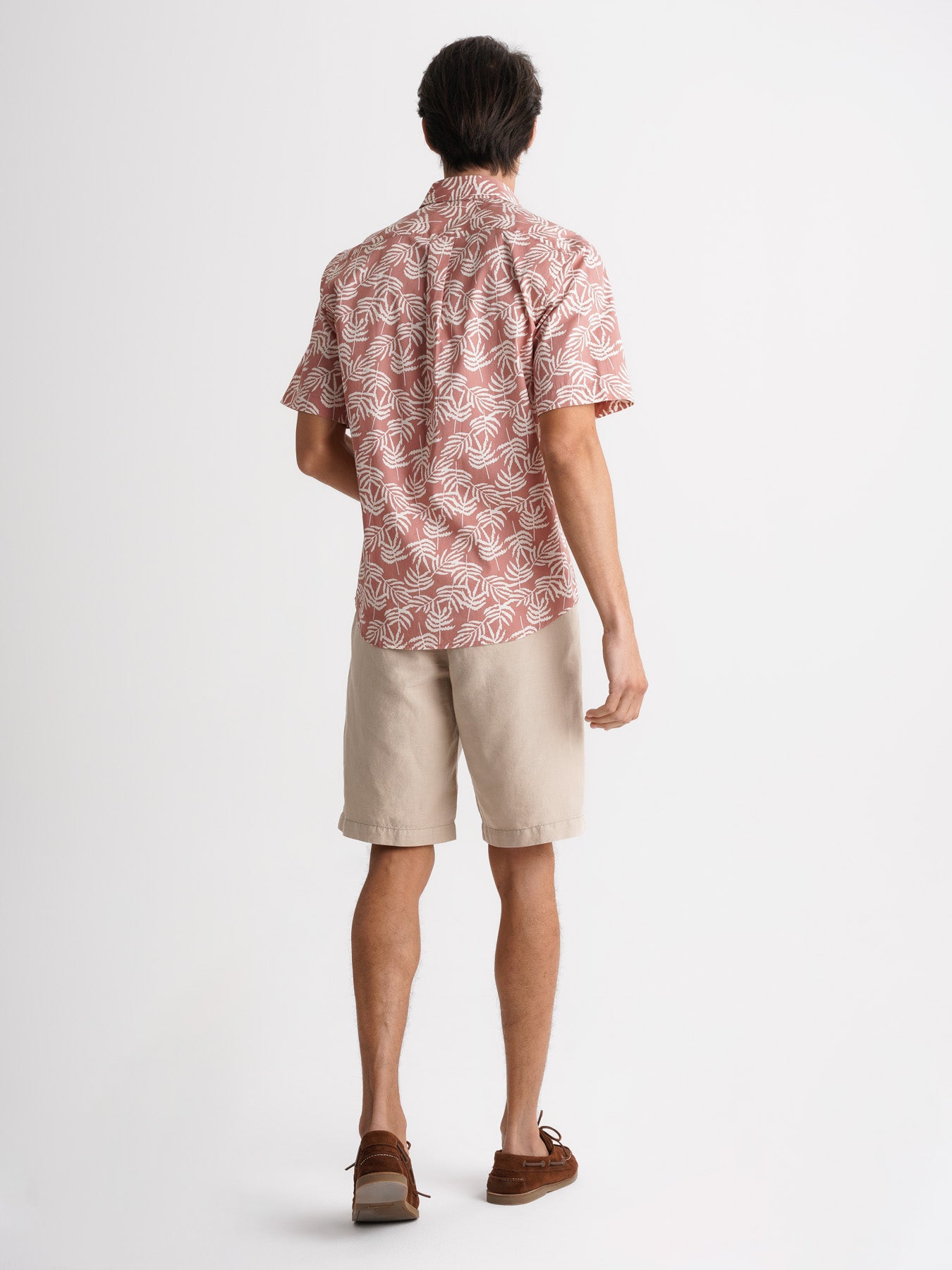 Camisa Regular Fit De Sarga Rosa Mr. Blue