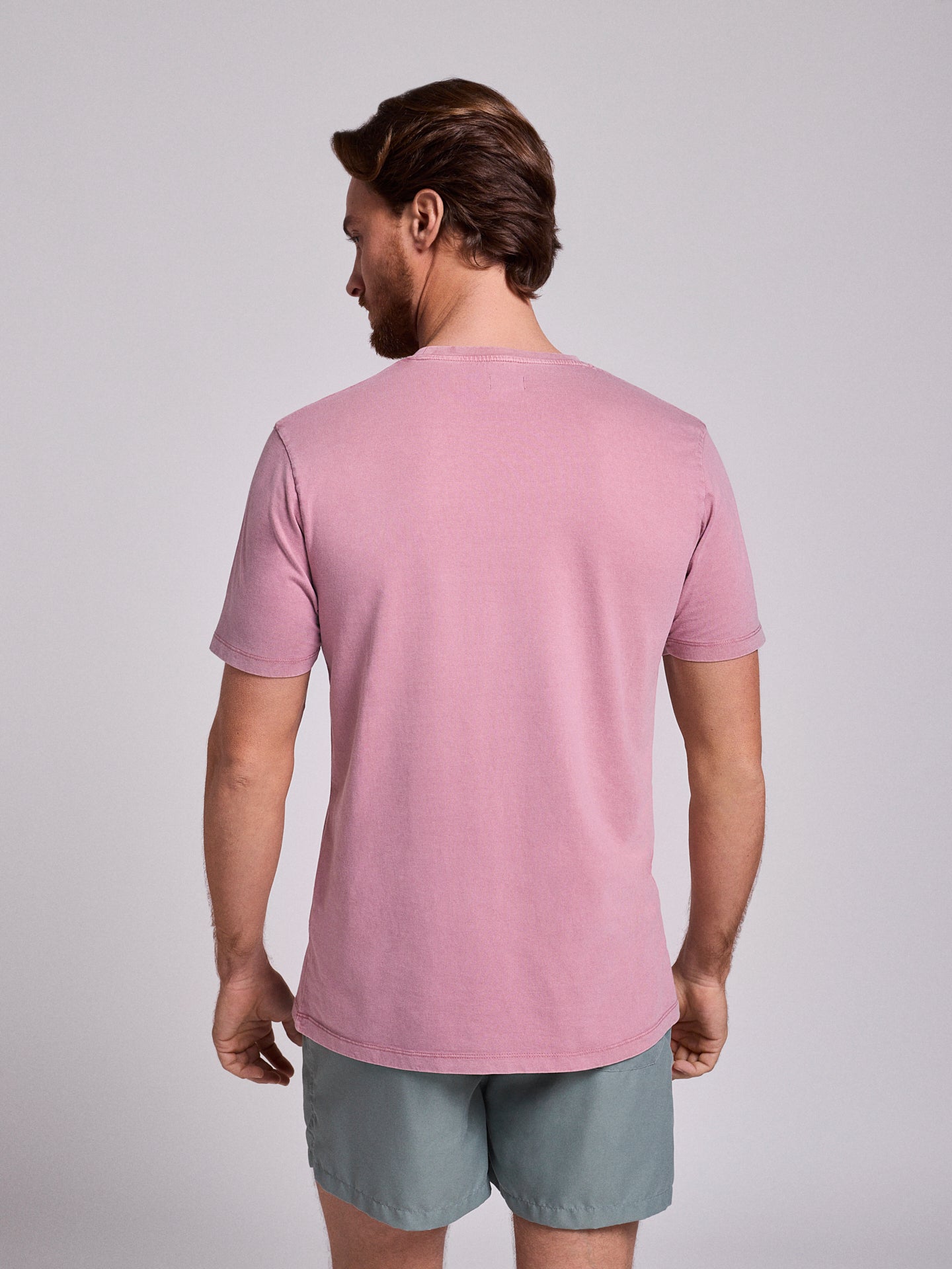 CAMISETA ALGODÓN ROSA MANGA CORTA REGULAR FIT MR. AZUL