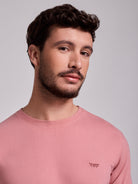 CAMISETA ALGODÓN ROSA MANGA CORTA REGULAR FIT MR. AZUL