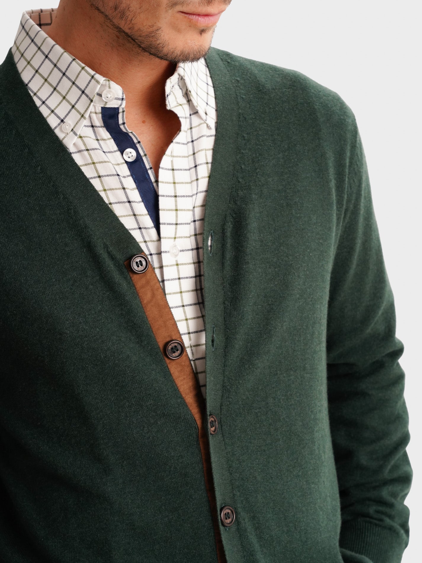 Pullover Fino Casaco Botao Mr. Blue