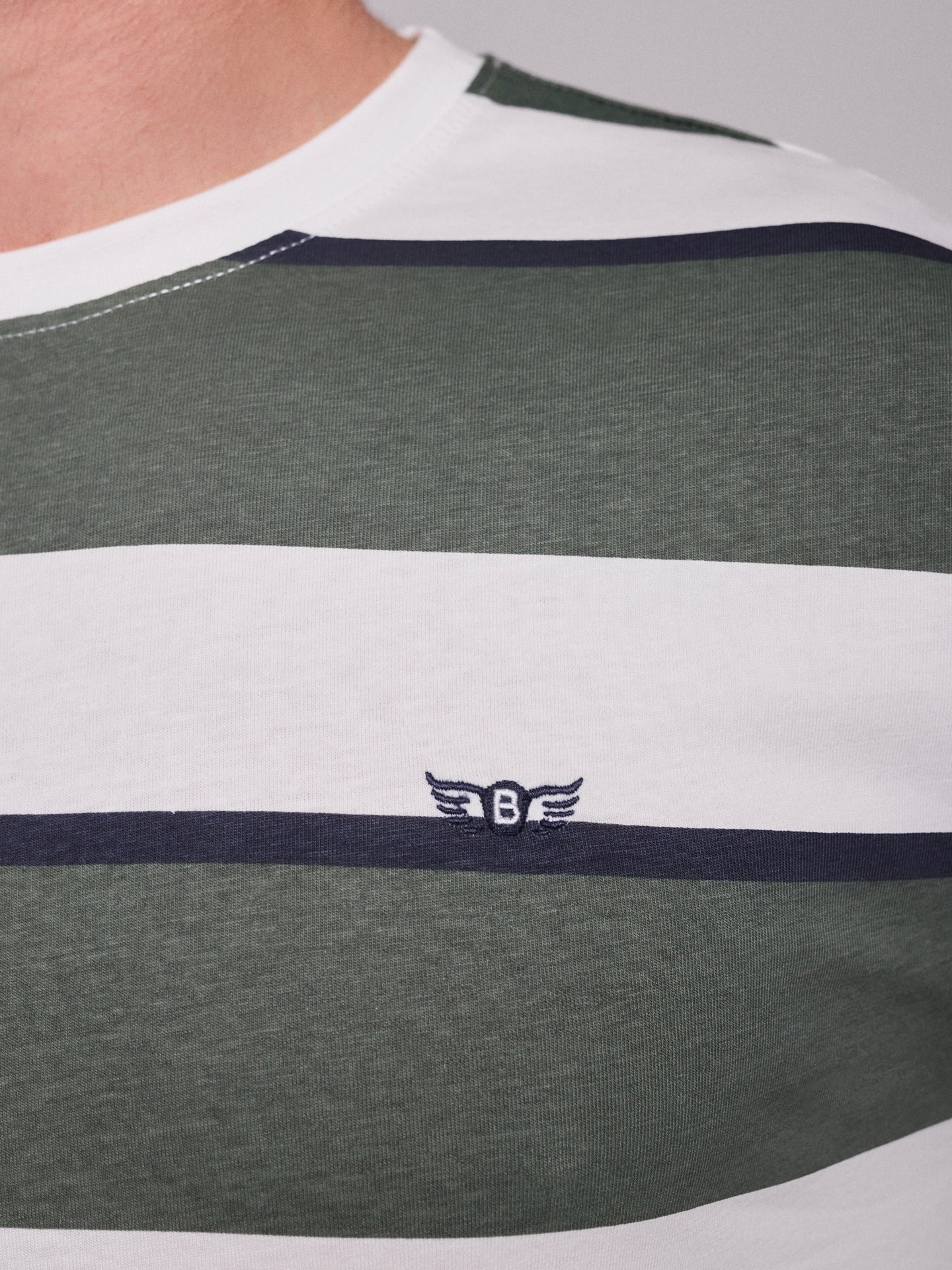 CAMISETA ALGODÓN VERDE MANGA CORTA REGULAR FIT MR. AZUL