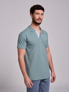 POLO VERDE MANGA CORTA REGULAR FIT MR. AZUL