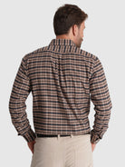 Camisa Algodão Castanha Manga Comprida Regular Fit Mr. Blue