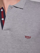POLO GRIS MANGA CORTA REGULAR FIT MR. AZUL