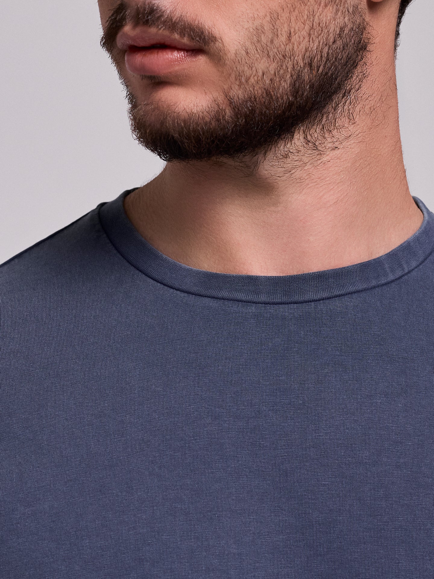 CAMISETA ALGODÓN AZUL MANGA CORTA REGULAR FIT MR. AZUL