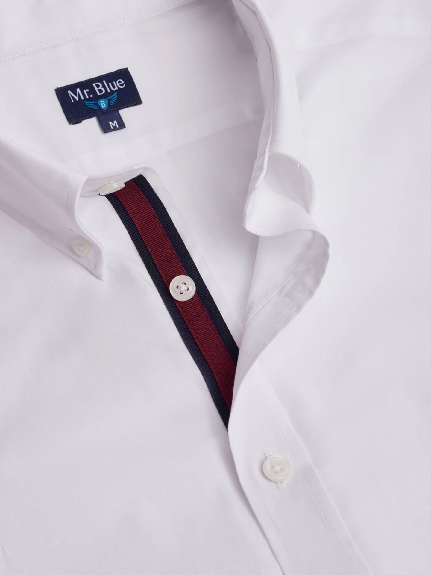 CAMISA MR BLANCA SLIM FIT. AZUL