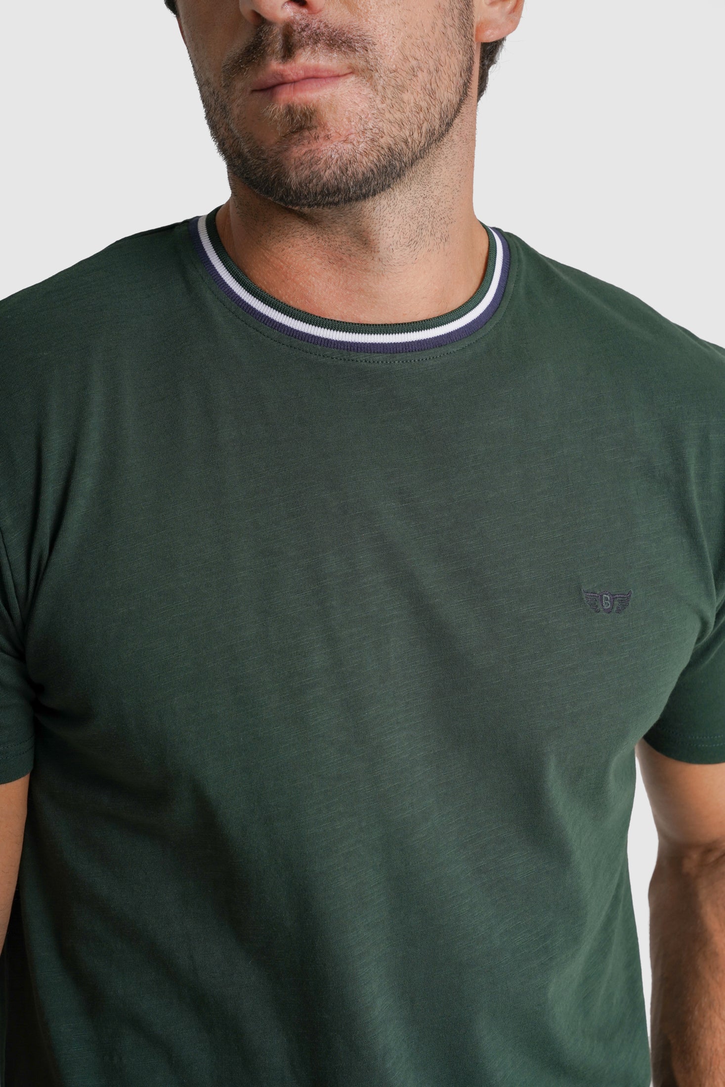 T-SHIRT ALGODÃO VERDE LISA MR. BLUE