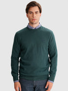 JERSEY FINO VERDE MANGA LARGA AJUSTE REGULAR MR. AZUL