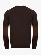 JERSEY FINO MARRÓN CON CODERAS MR REGULAR FIT. AZUL