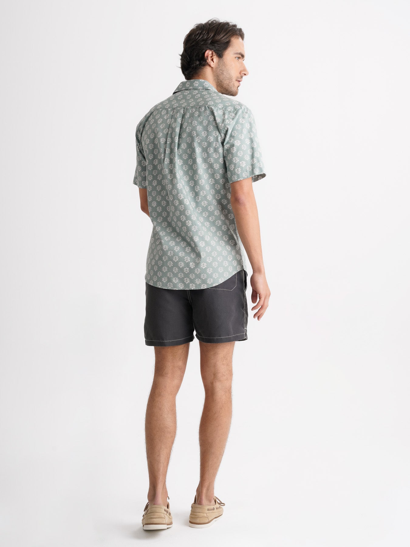 Camisa Regular Fit Popelina Verde Mr. Blue