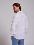 CAMISA LINHO TAILORED FIT BRANCA LISA MARK BELLUCCI