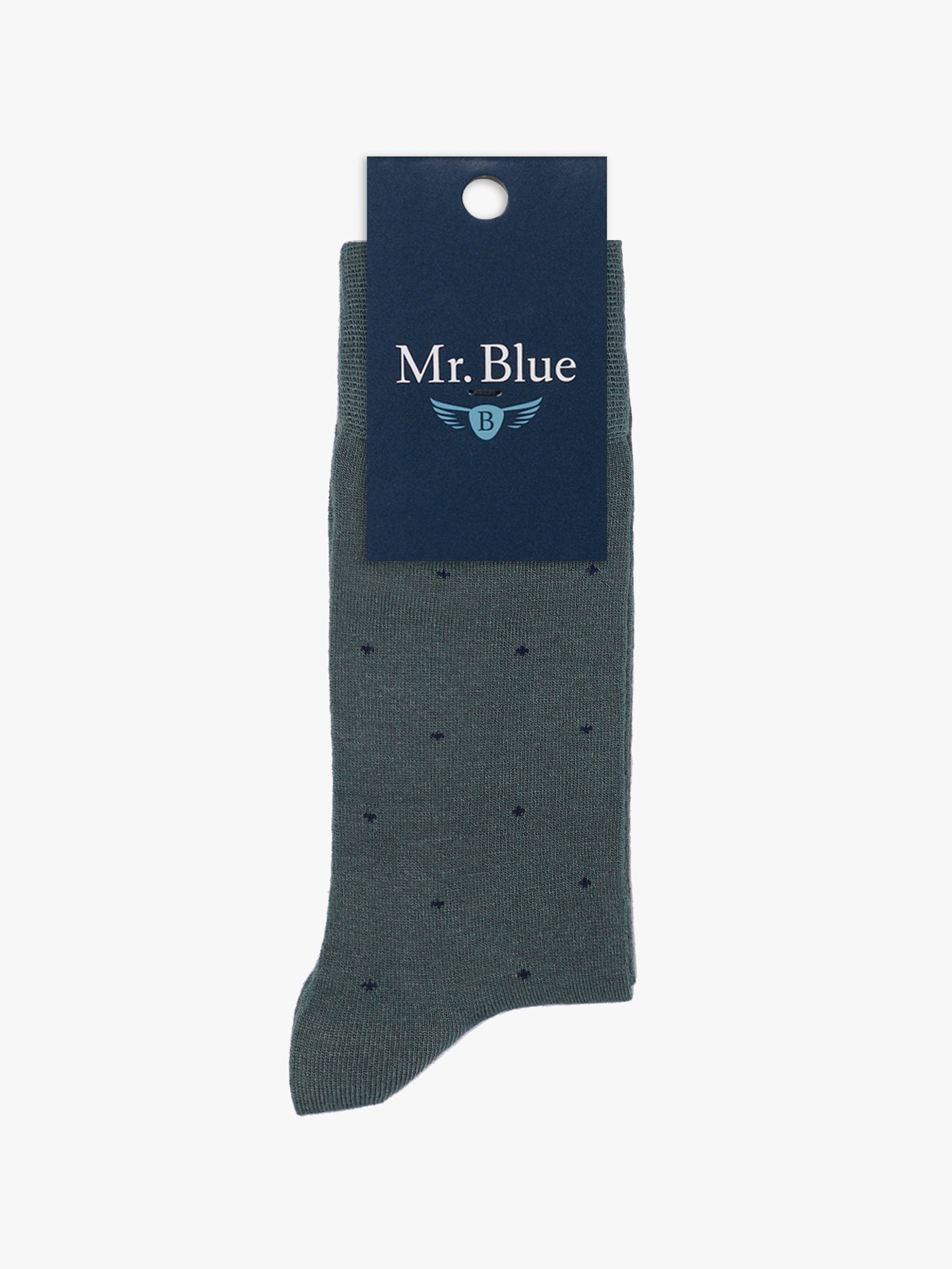 MEIAS BAMBOO VERDES REGULAR FIT MR. BLUE