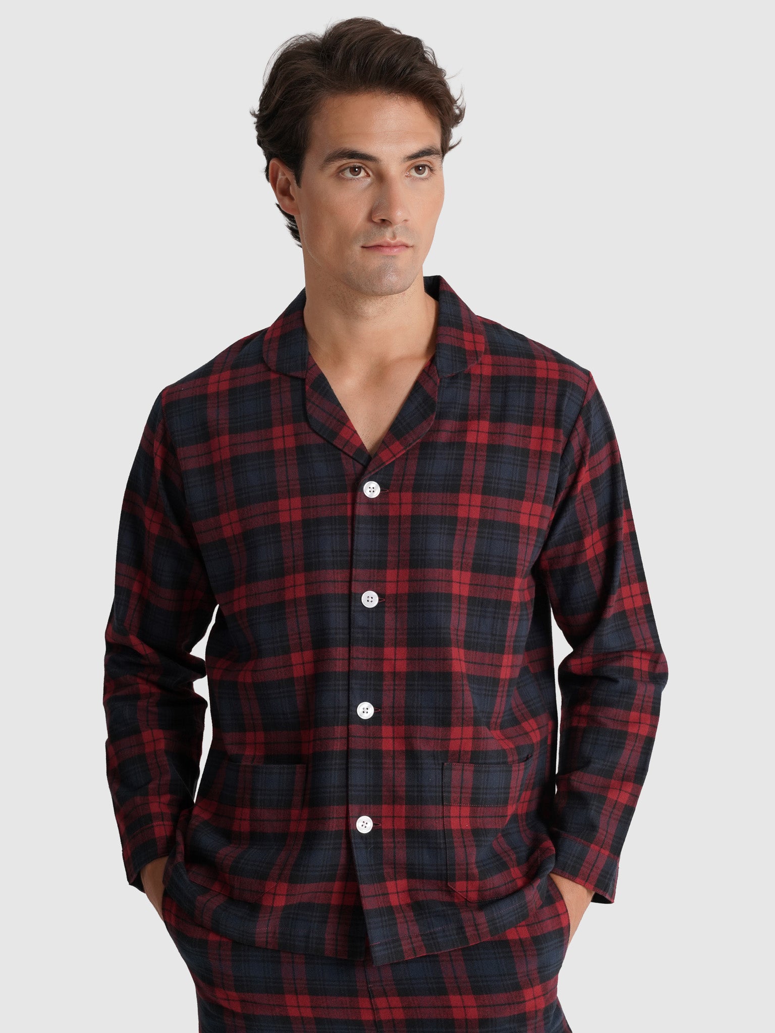 Pijama Azul Manga Comprida Classic Fit Mr. Blue