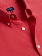 Camisa Regular Fit Linho Rosa Mr. Blue