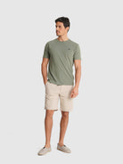 T-SHIRT VERDE MANGA CURTA REGULAR FIT MR. BLUE