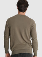 Pullover Caxemira Verde Manga Comprida Regular Fit Mr. Blue