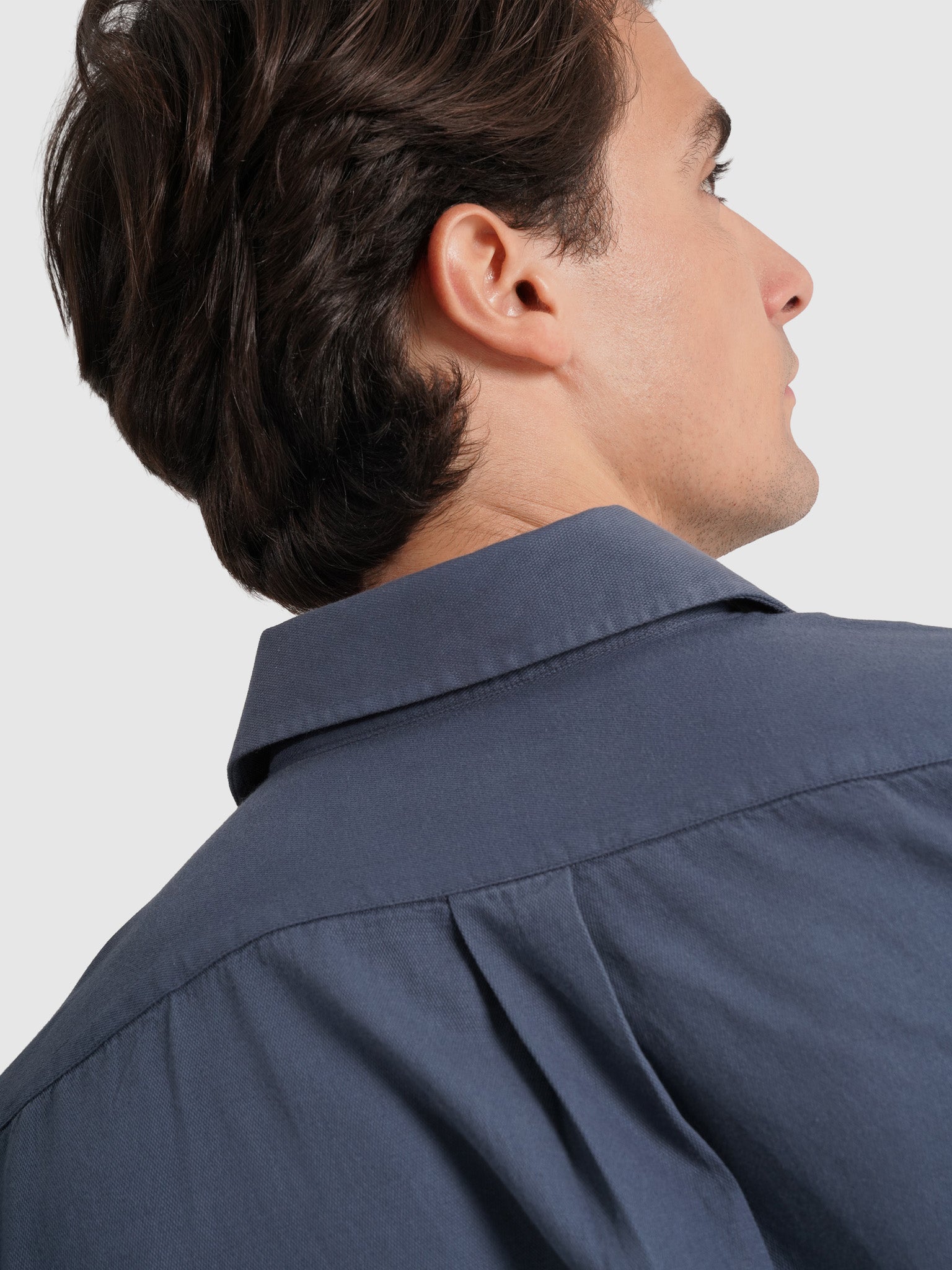 CAMISA ALGODÃO AZUL MANGA COMPRIDA REGULAR FIT MARK BELLUCCI