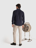 BLUE COTTON SHIRT LONG SLEEVE REGULAR FIT MR. BLUE