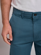 BERMUDA DE ALGODÓN VERDE REGULAR FIT MR. AZUL