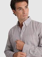 CAMISA ALGODÓN VERDE MANGA LARGA REGULAR FIT MR. AZUL