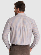CAMISA ALGODÓN BLANCA MANGA LARGA REGULAR FIT MR. AZUL