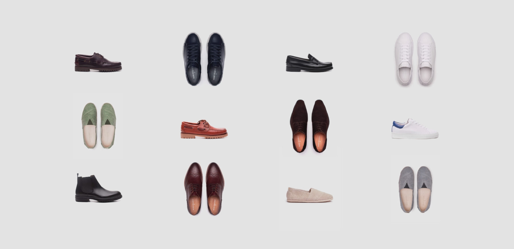 Coleção de sapatos de homem Mr. Blue Outono Inverno AW25 – moda masculina elegante e moderna.