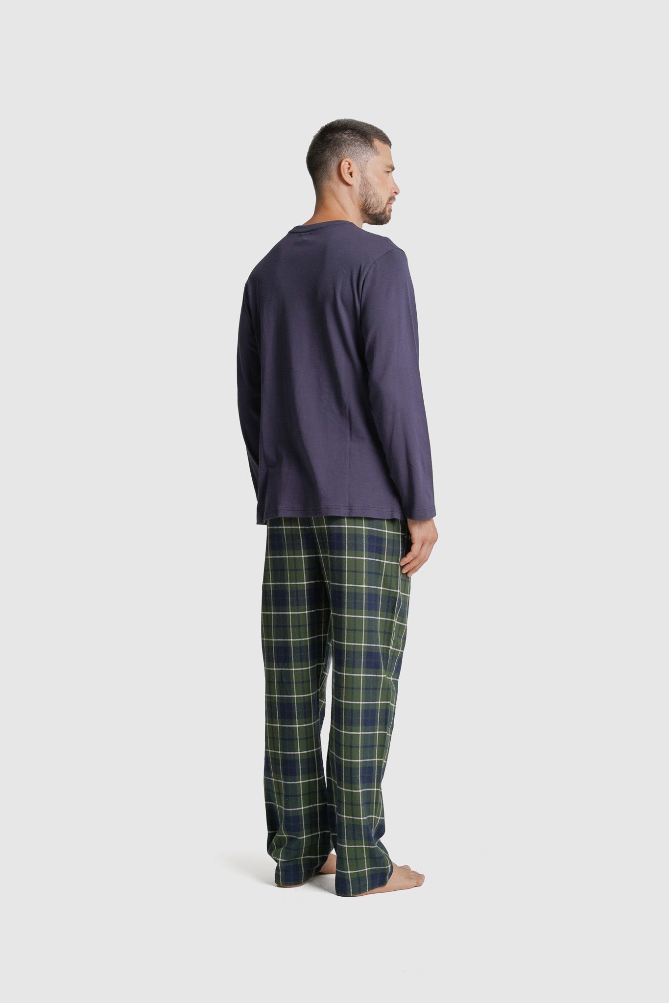 PIJAMA ALGODÃO REGULAR FIT AZUL AO QUADRADO MR. BLUE