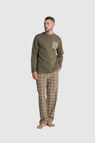 PIJAMA ALGODÃO REGULAR FIT VERDE AO QUADRADO MR. BLUE